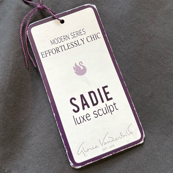 Gloria Vanderbilt Pants Sadie Slim Leg Low Rise Gray New Womens Size 18 - Picture 7 of 11